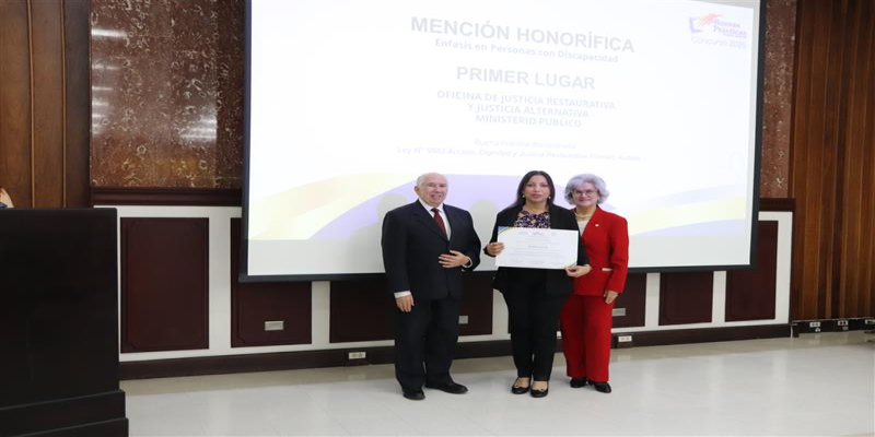 OFICINAS DEL MINISTERIO PÚBLICO RECIBEN RECONOCIMIENTOS POR BUENAS PRÁCTICAS EN EL PODER JUDICIAL