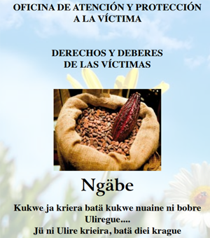 Folleto de Deberes y Derechos traducido en lengua Ngäbe