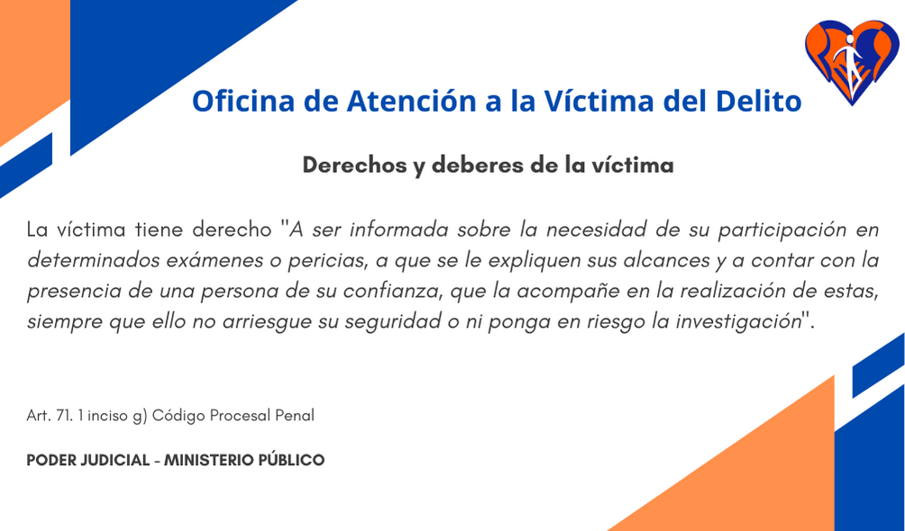 Derechos y Deberes de la persona víctima en el proceso penal